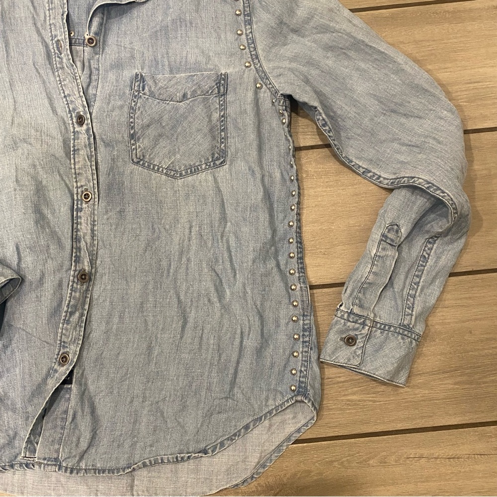 Rails Ingrid Studded Button Down Chambray Shirt W… - image 3